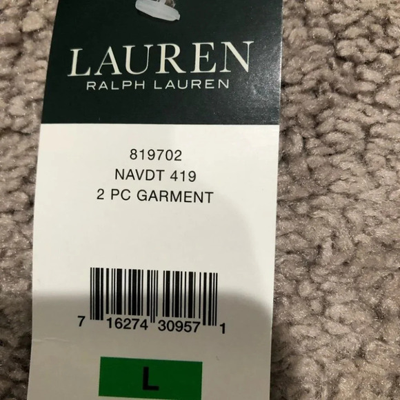 Ralph Lauren Polka Dot Button Down Night Shirt Size Large NWT - Picture 3 of 9